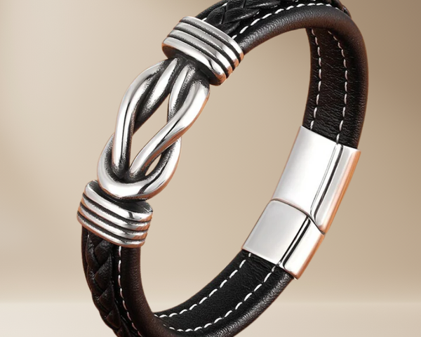Ăternelle Liaison | Bracelet en cuir - ConnectĂ© pour toujours