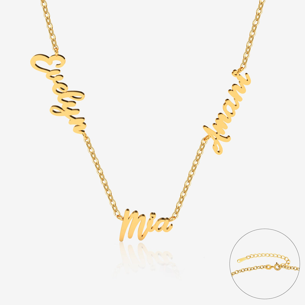 Collier prénoms infini