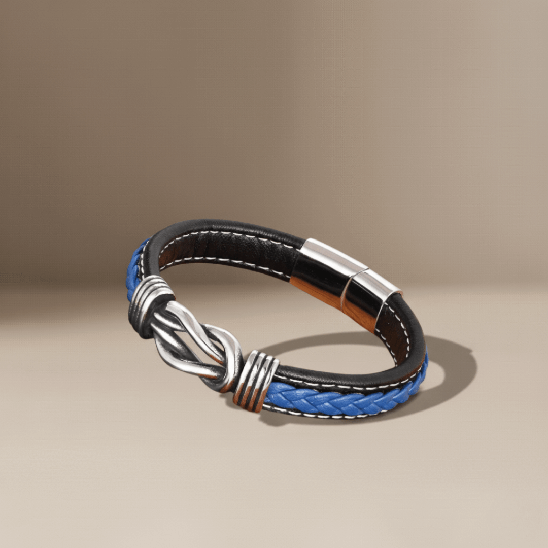 Nœud Éternel | Bracelet tressé pour lui