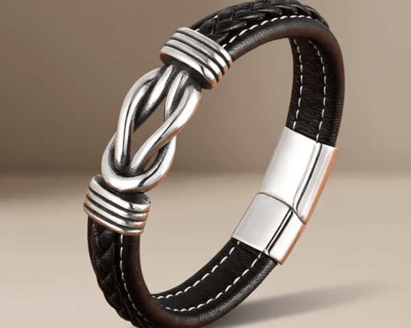 Nœud Éternel | Bracelet tressé pour lui