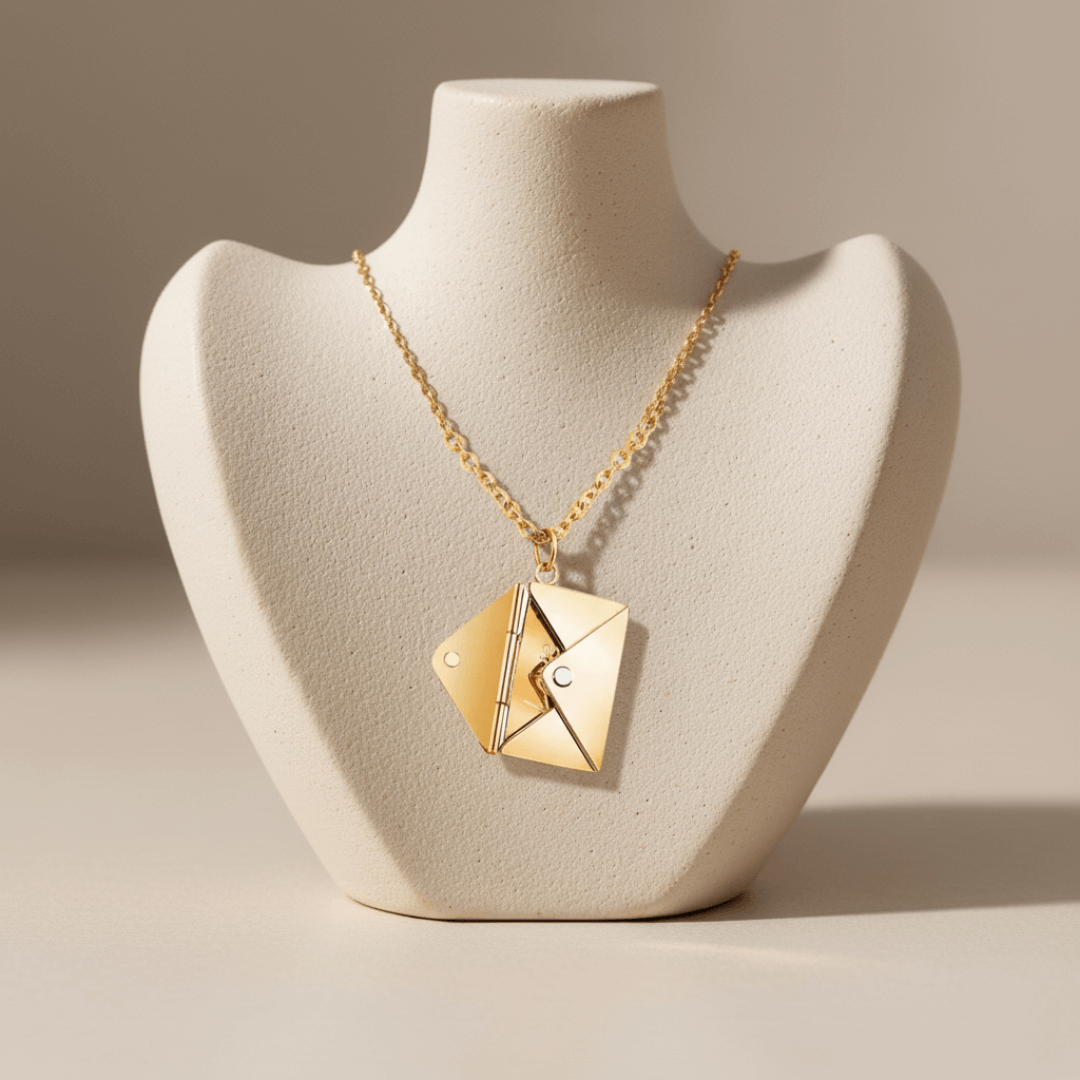 Écrin d’Amour | Collier lettre dorée
