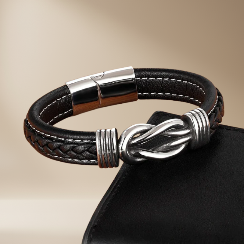 Éternelle Liaison | Bracelet en cuir - Connecté pour toujours