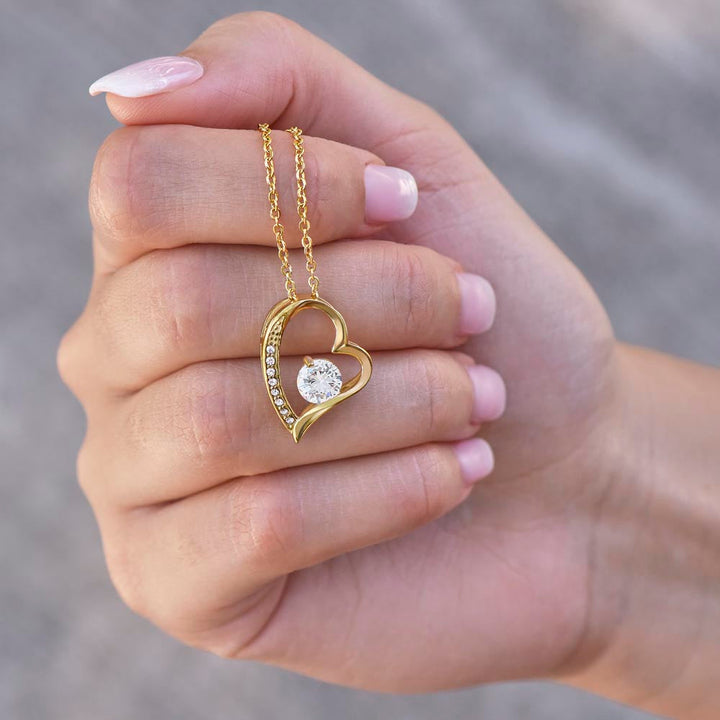 Flamme d’Ange | Collier en or blanc 14 carats - Avec un ange en verre - À ma chérie