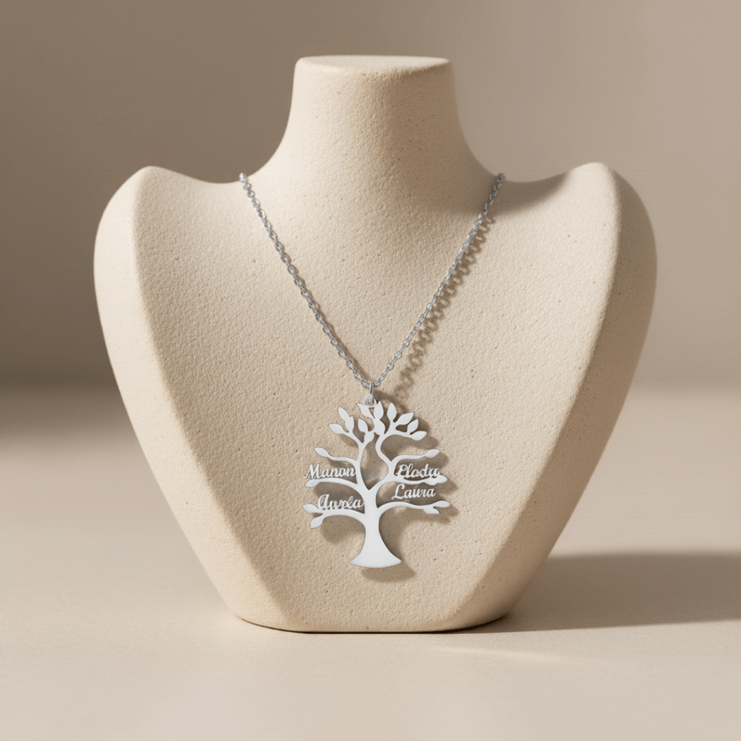 Collier Arbre de Vie Personnalisé – Modèle Arbre