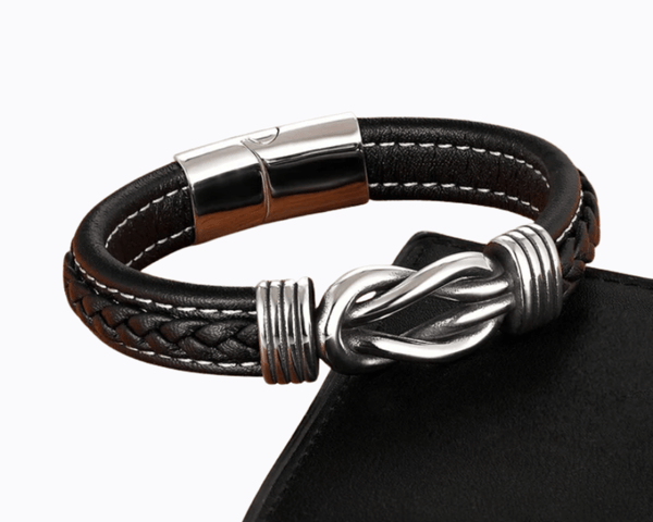 Nœud Éternel | Bracelet tressé pour lui