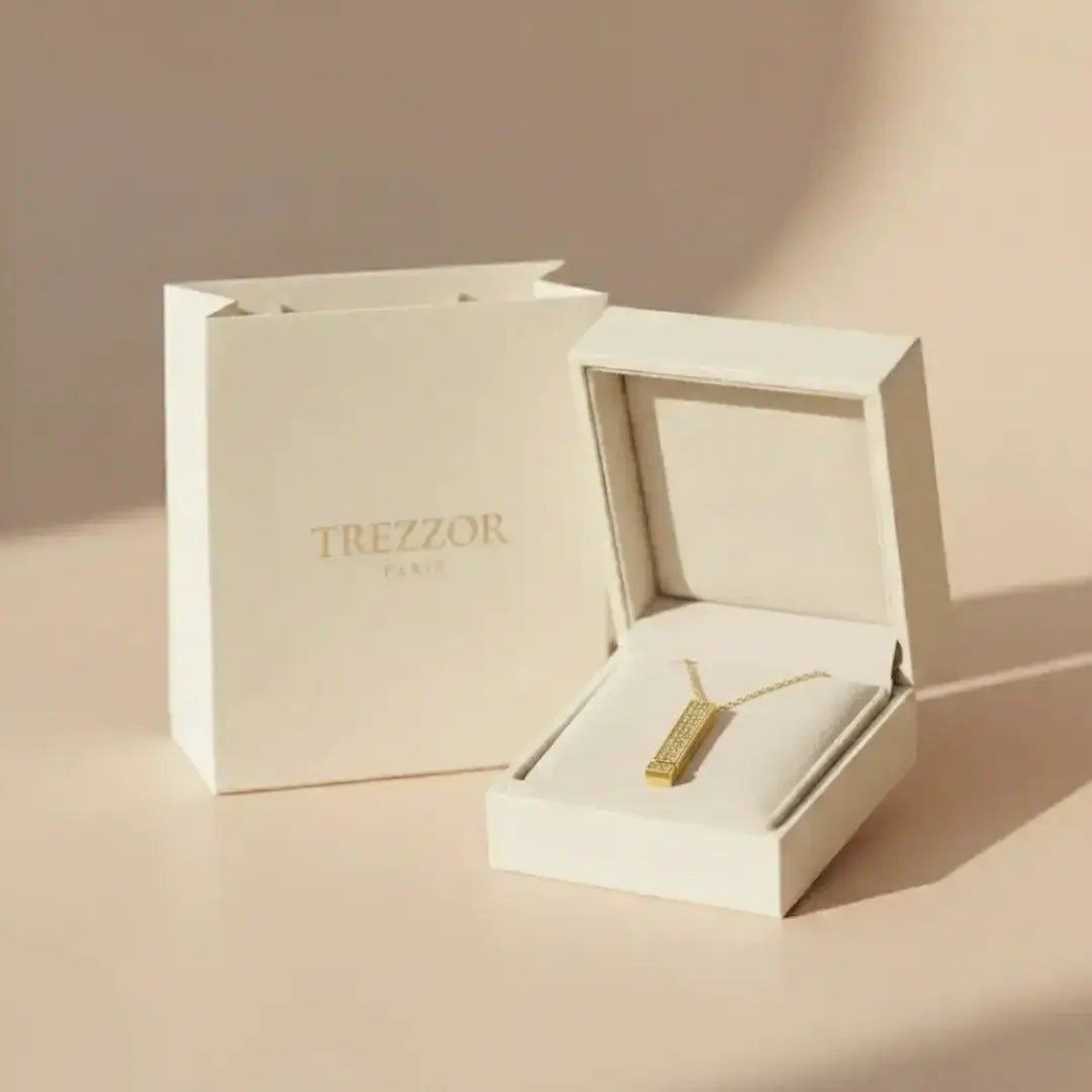 Collier secret à message caché