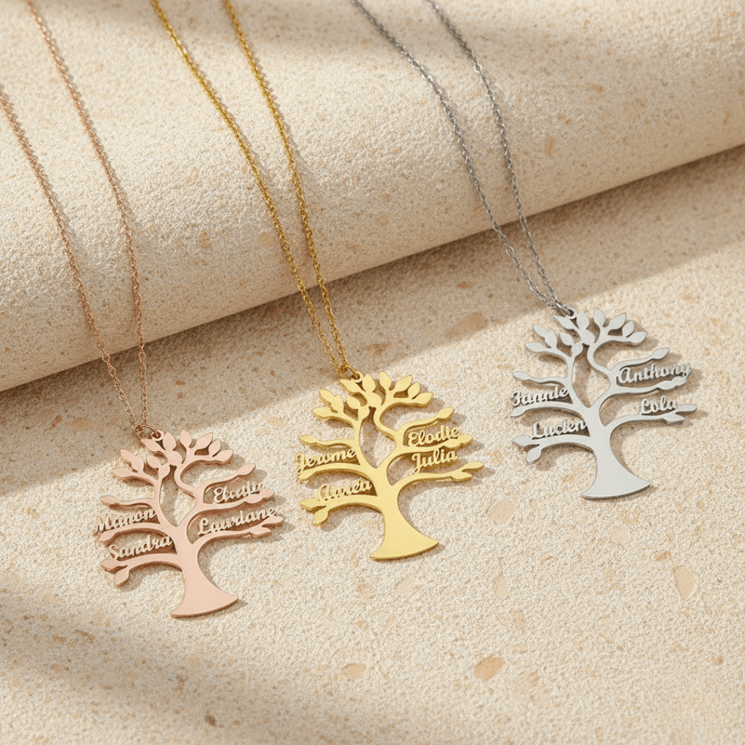 Collier Arbre de Vie Personnalisé – Modèle Arbre