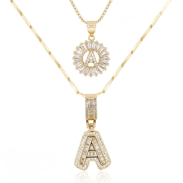 Collier Initiale Diamant Femme