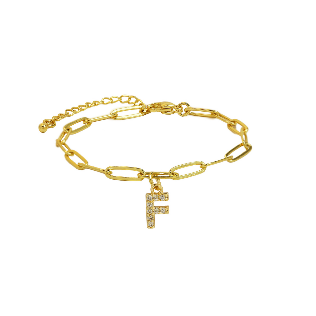Bracelet initiale doré délicat
