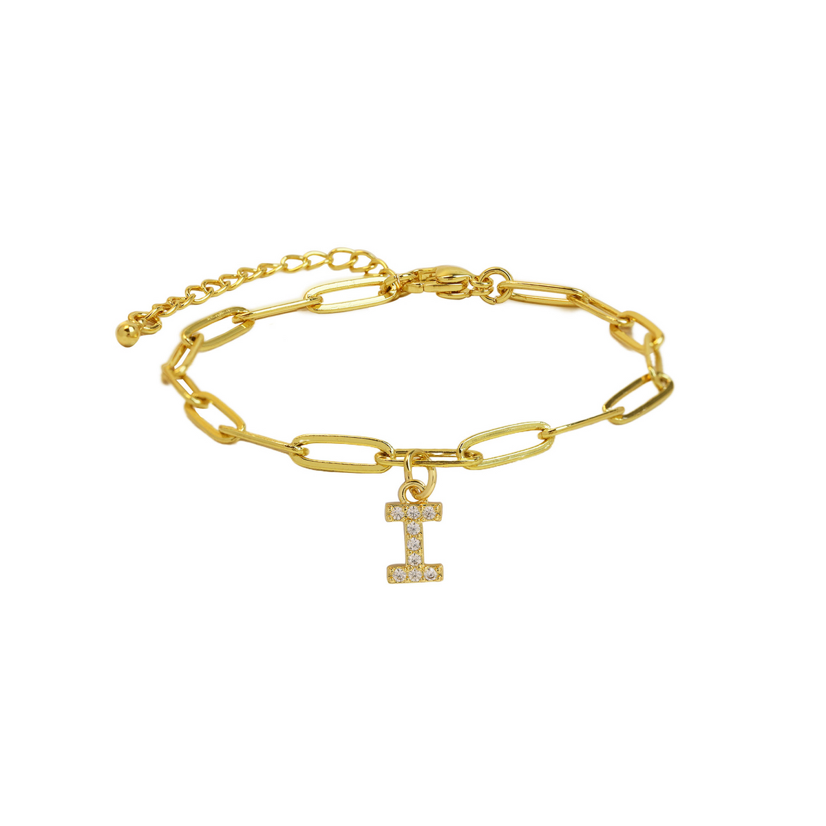 Bracelet initiale doré délicat