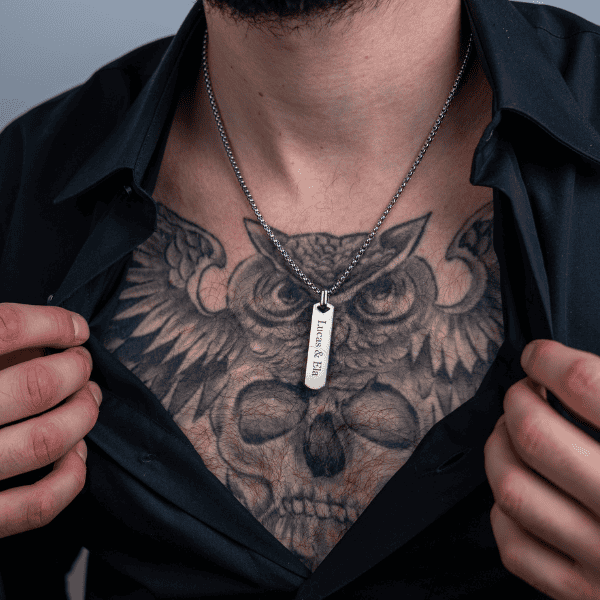 Collier Odin gravé