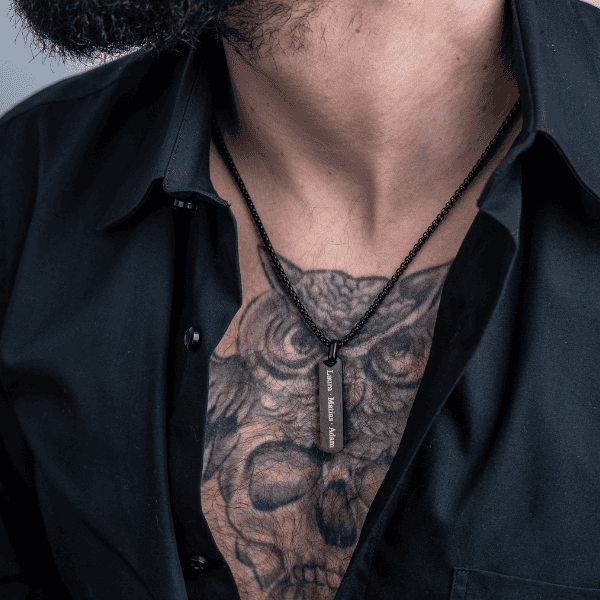 Collier Odin gravé