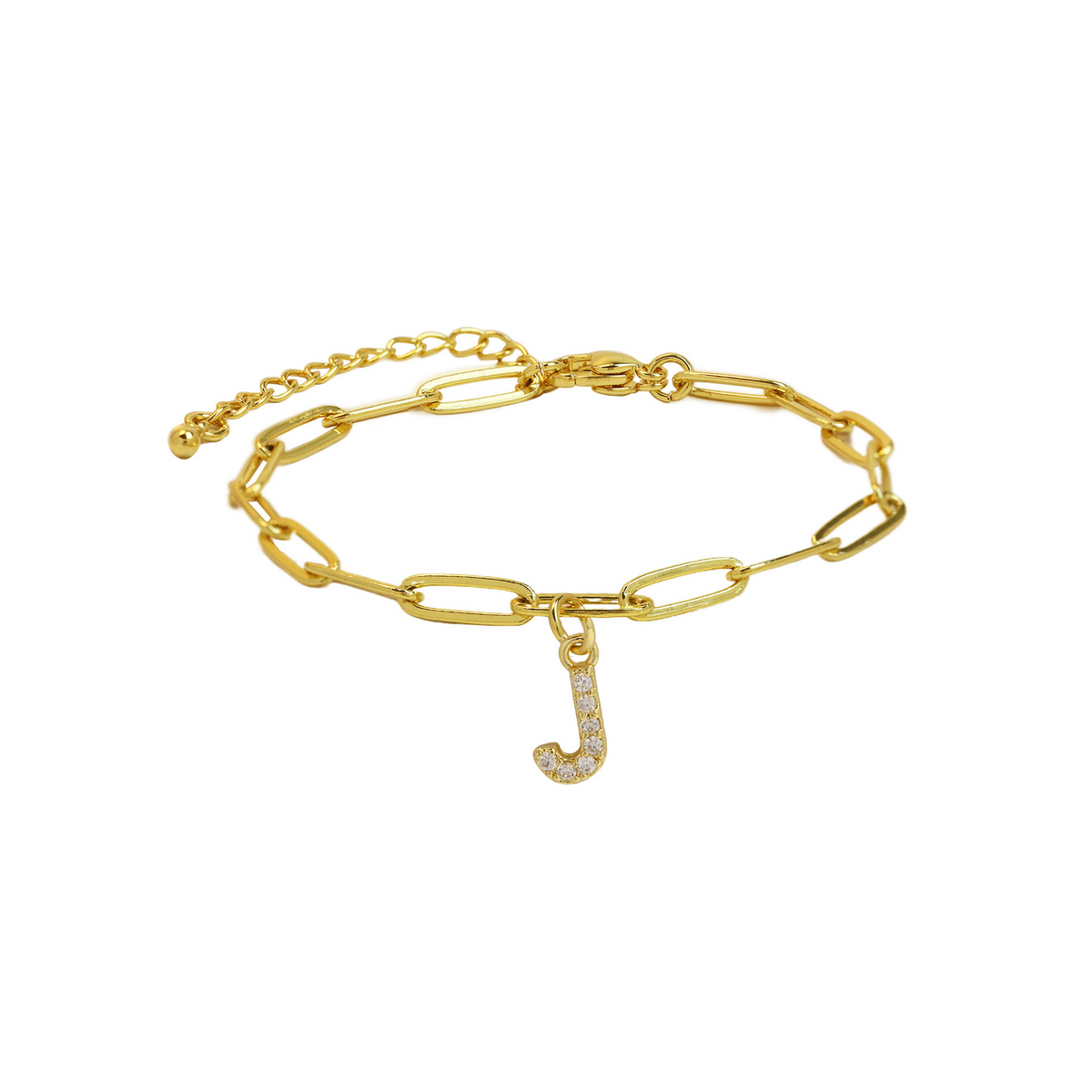 Bracelet initiale doré délicat