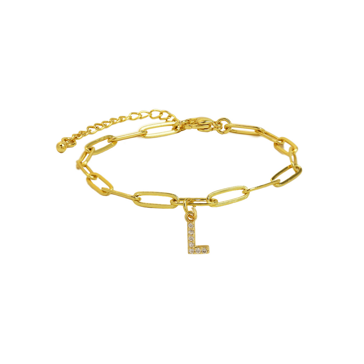 Bracelet initiale doré délicat