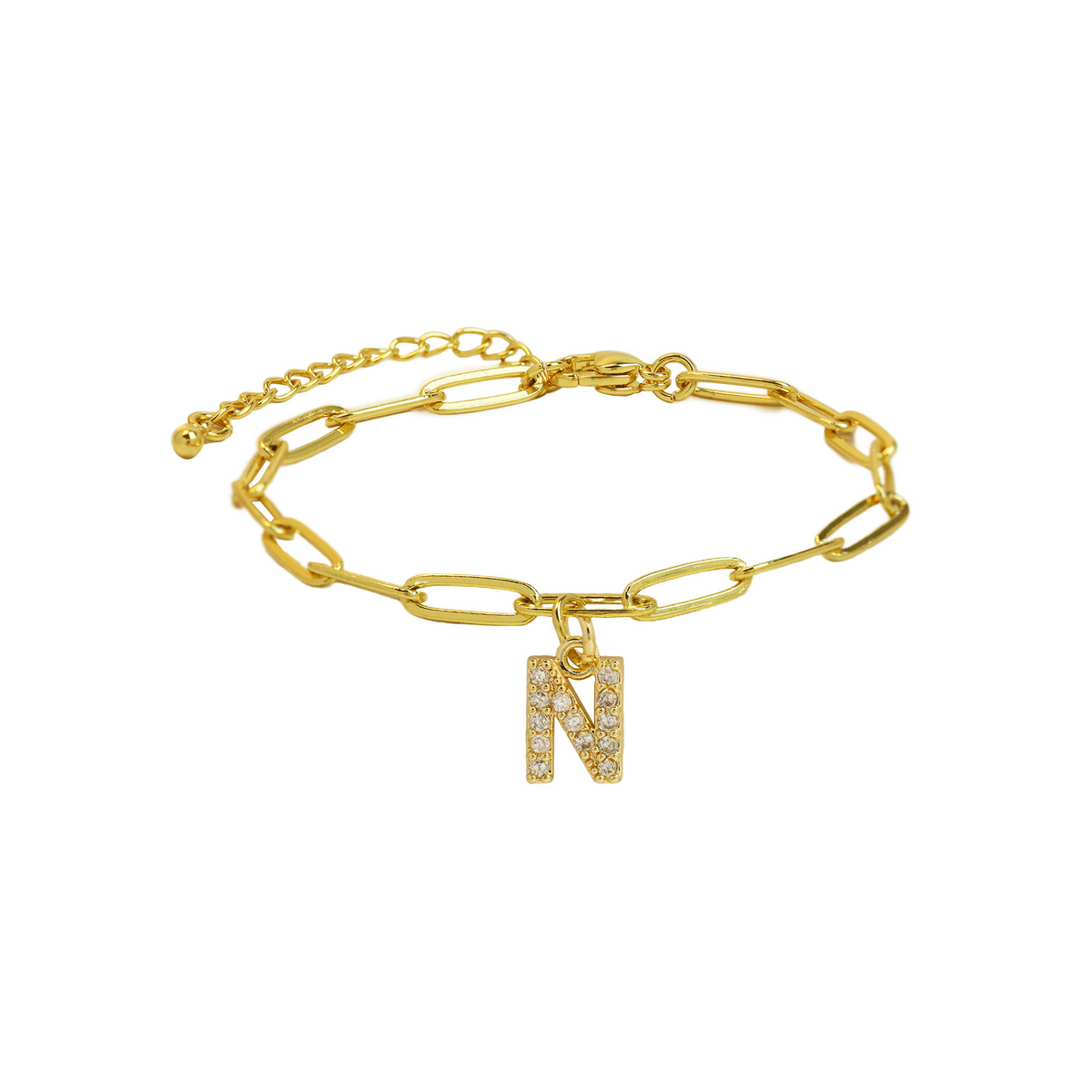 Bracelet initiale doré délicat