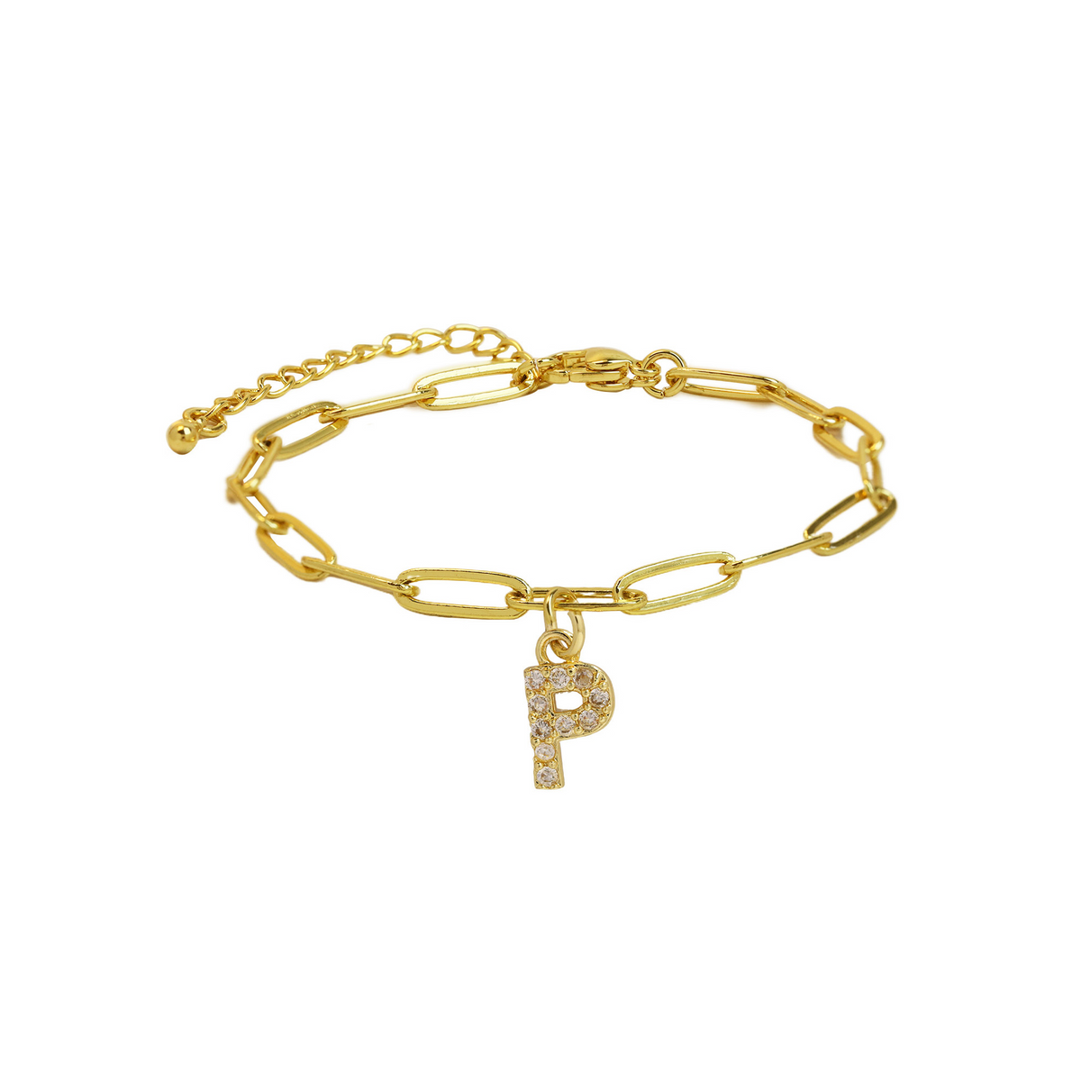 Bracelet initiale doré délicat