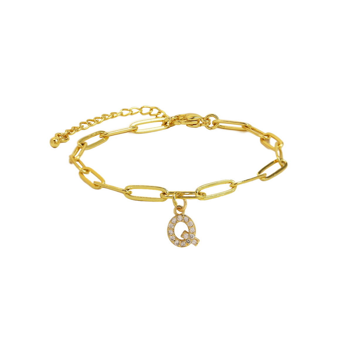 Bracelet initiale doré délicat