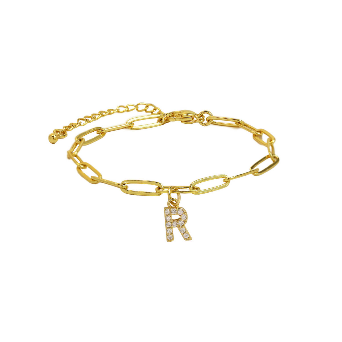 Bracelet initiale doré délicat