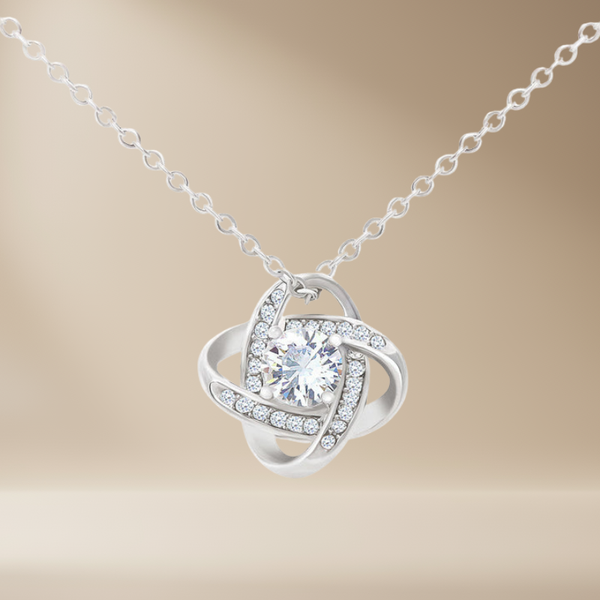 Rose Éternelle | Collier en argent sterling avec une boîte rose de luxe