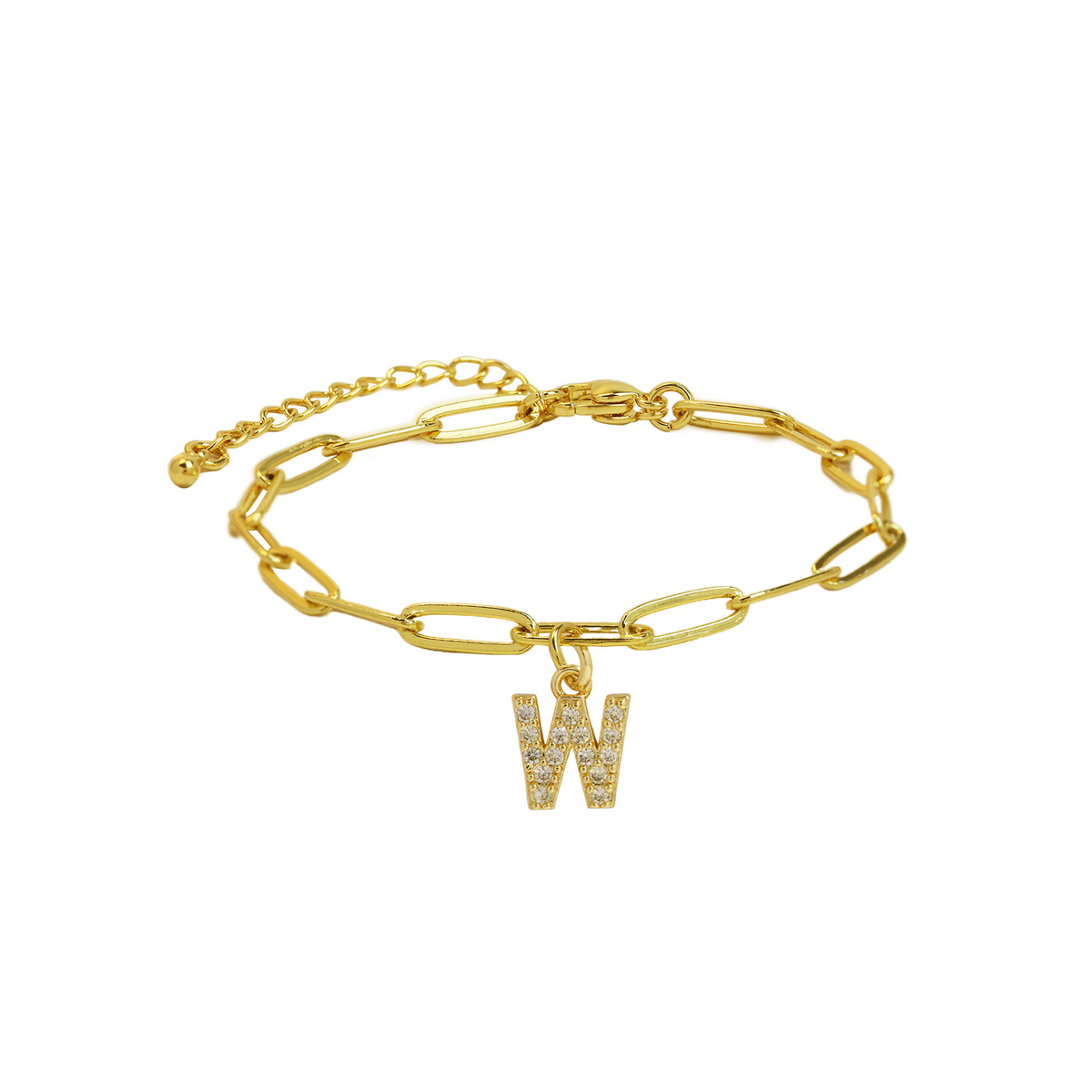 Bracelet initiale doré délicat