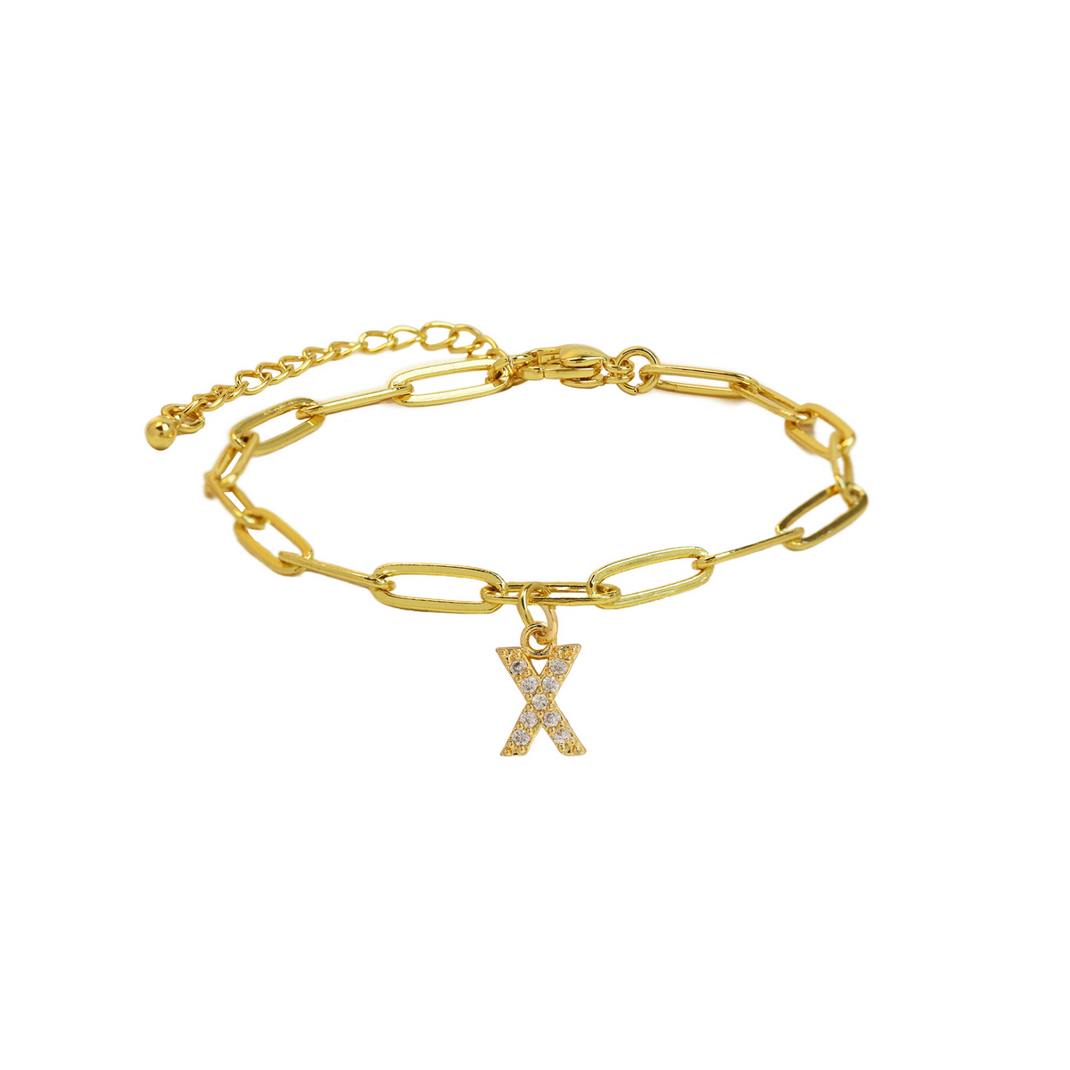 Bracelet initiale doré délicat