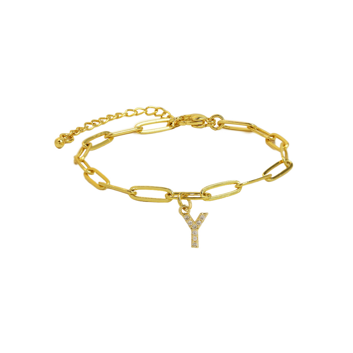 Bracelet initiale doré délicat