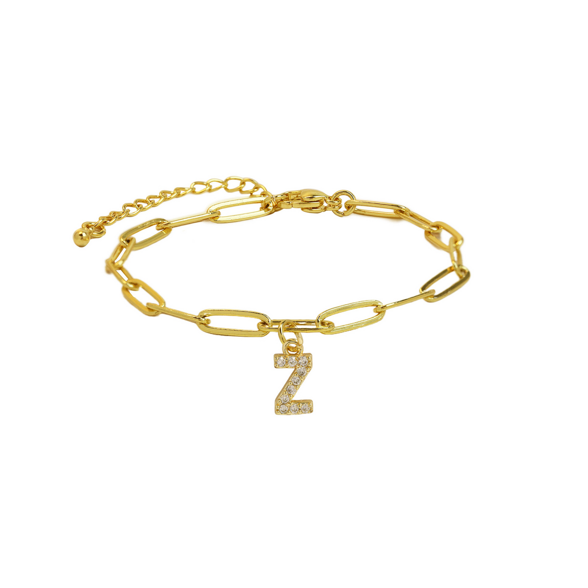 Bracelet initiale doré délicat
