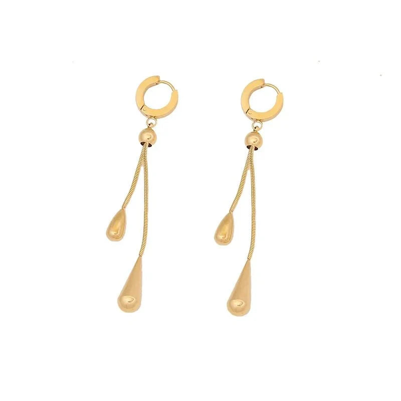 Ensemble collier lariat et boucles d'oreilles