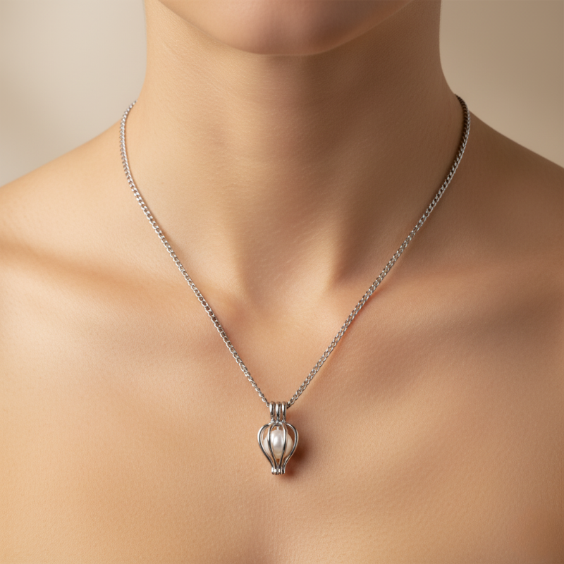 Perle Enchantée | Collier Trezzor avec véritable perle cachée