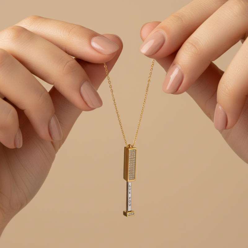 Pendentif à Message Secret