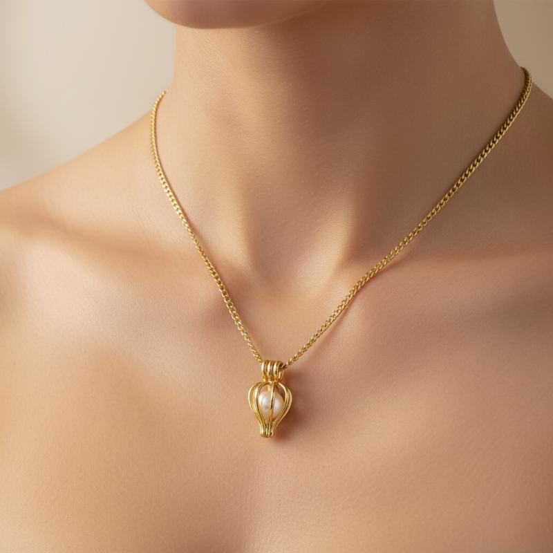 Perle Enchantée | Collier Trezzor avec véritable perle cachée
