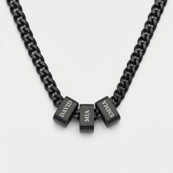 Collier Acier Inoxydable Gravure