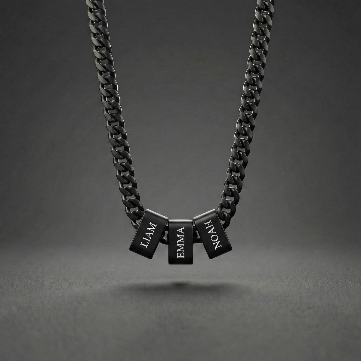 Collier acier gravé personnalisé