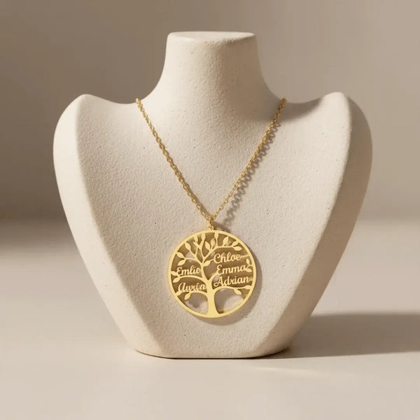 Collier médaillon arbre de vie