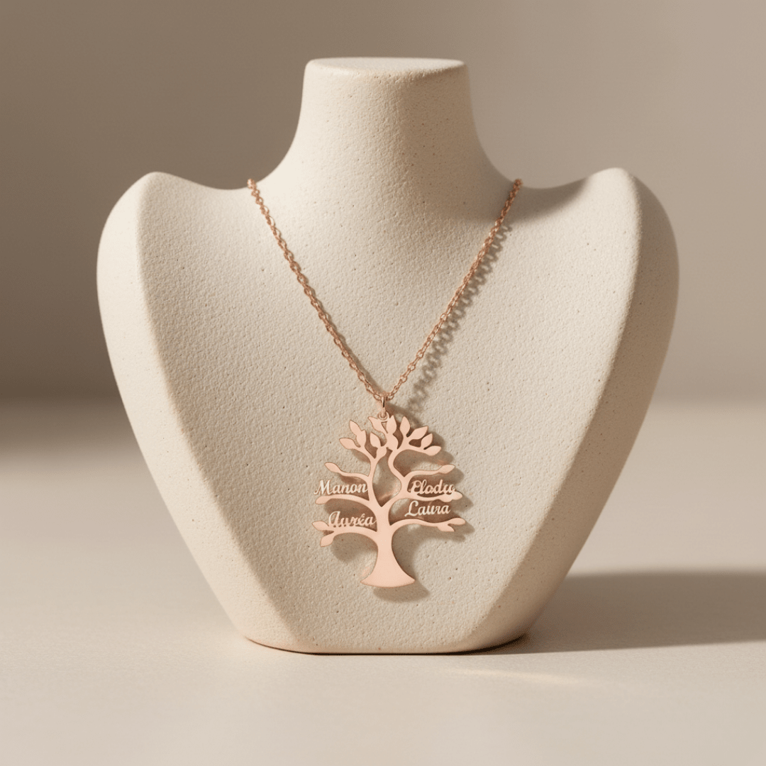 Collier Arbre de Vie Personnalisé – Modèle Arbre - Trezzor