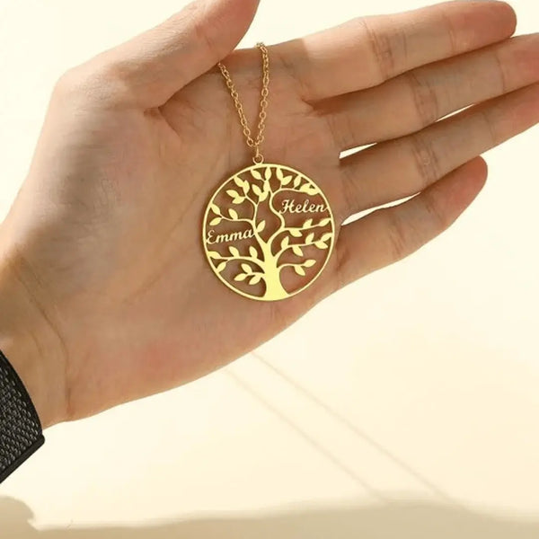 Collier médaillon arbre de vie