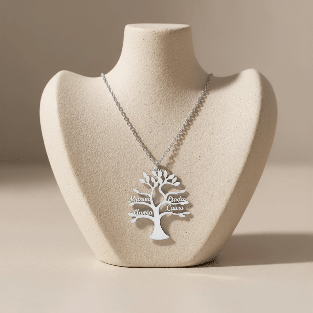 Collier Arbre de Vie Personnalisé – Modèle Arbre - Trezzor