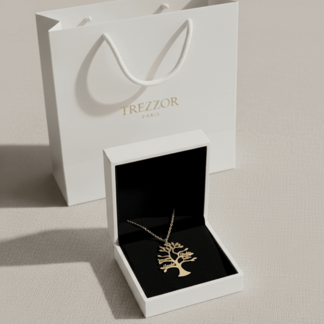 Collier Arbre de Vie Personnalisé – Modèle Arbre - Trezzor