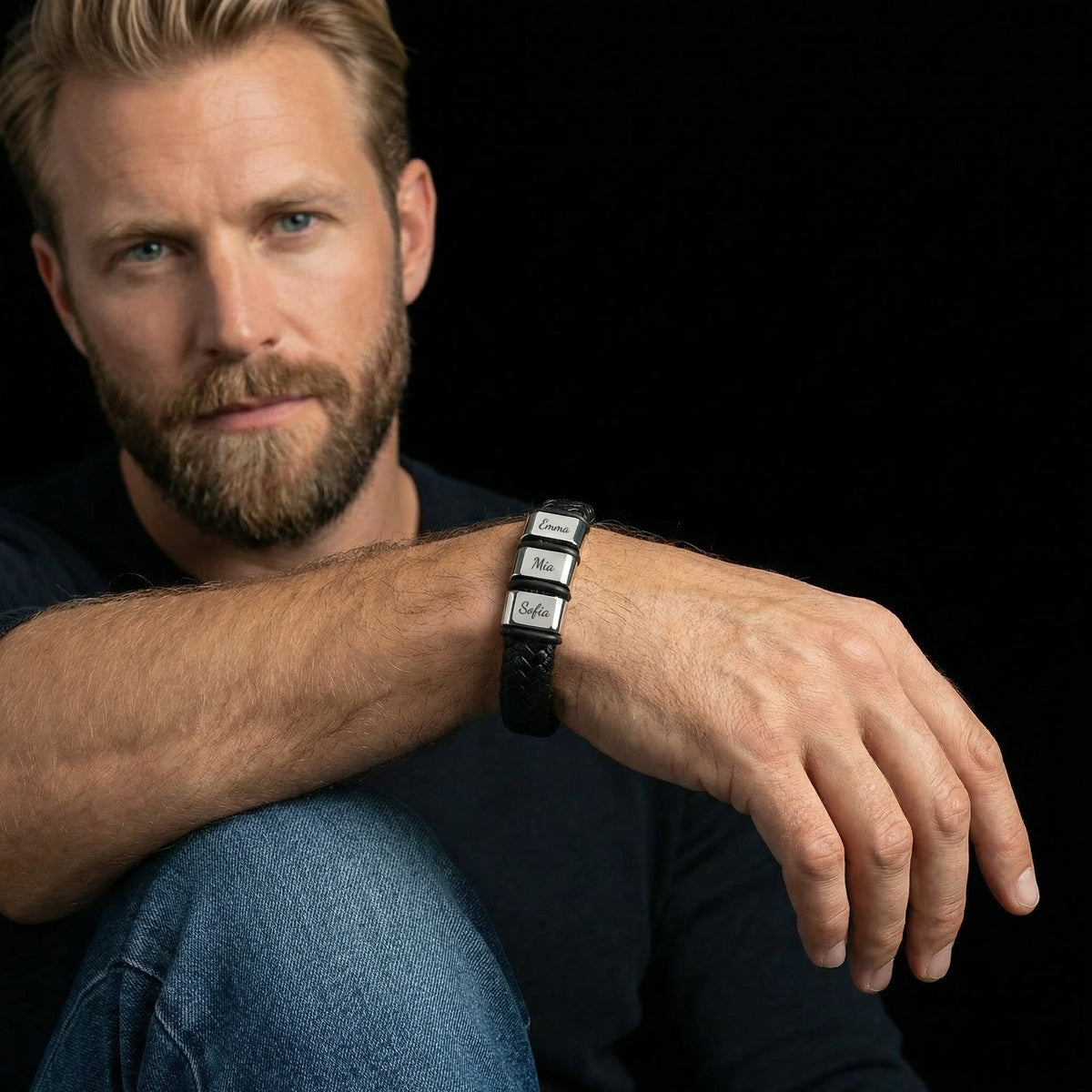 Bracelet famille viking en acier